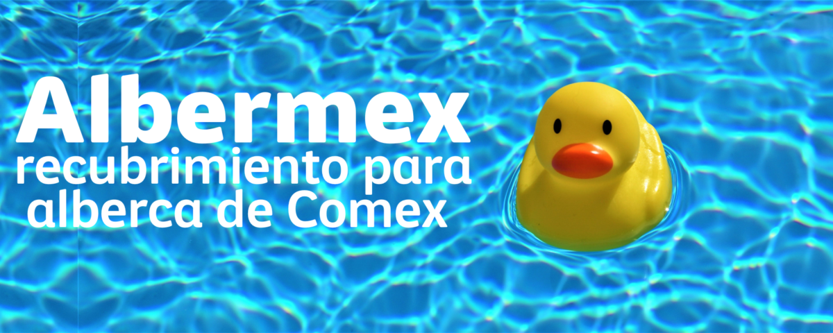 Recubrimiento para alberca Albermex, marca Comex.
