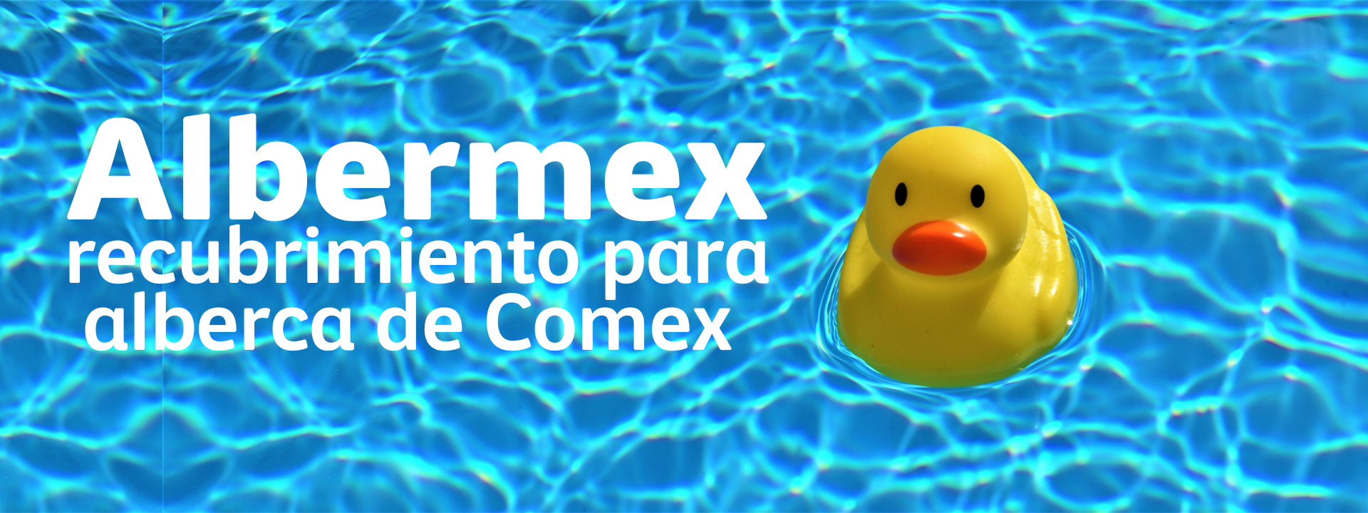 Recubrimiento para alberca Albermex, marca Comex.